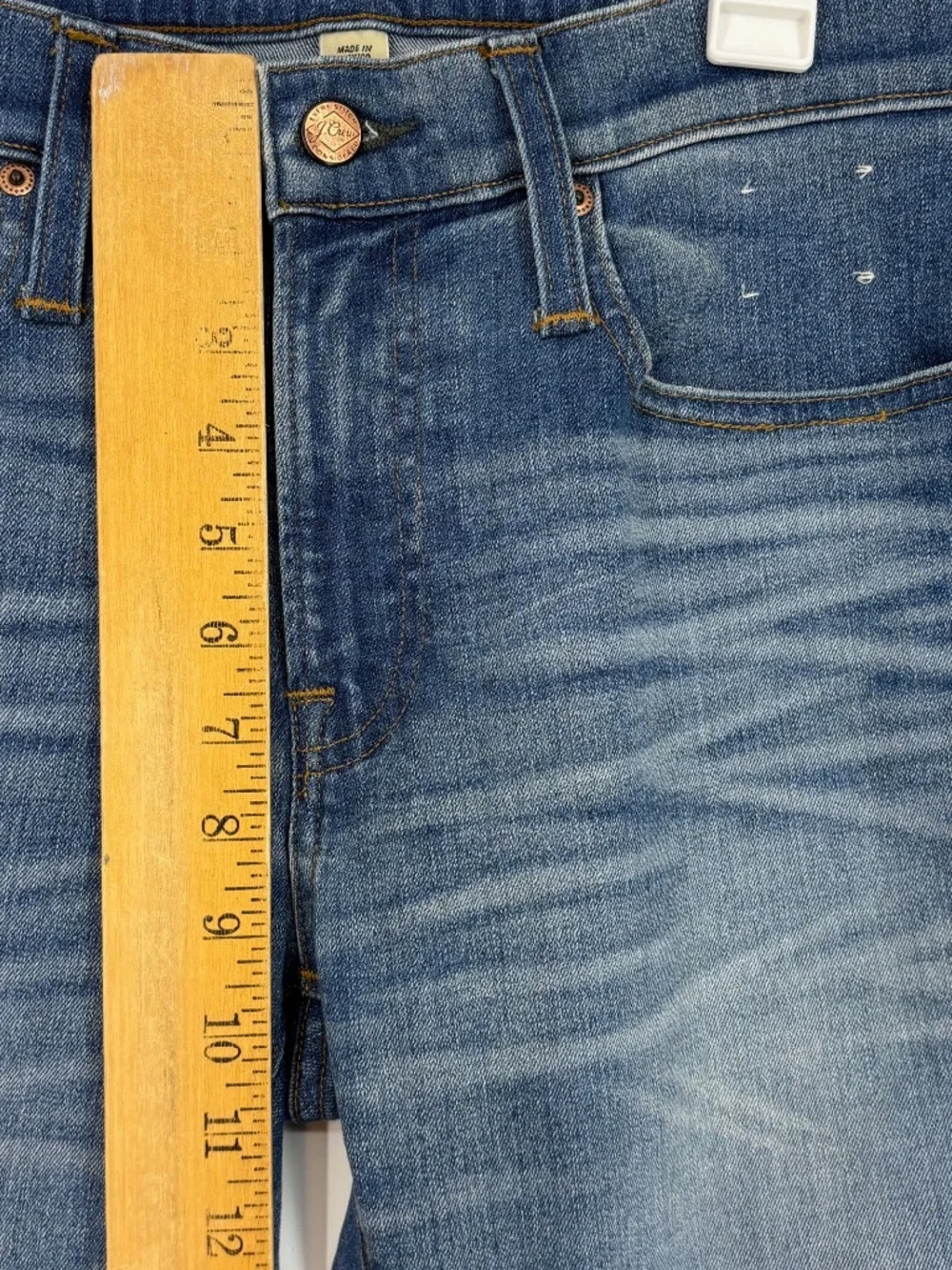 J. Crew Mens Size 31W 32L 484 Slim Jeans Medium Blue Denim Five Pocket Low Rise